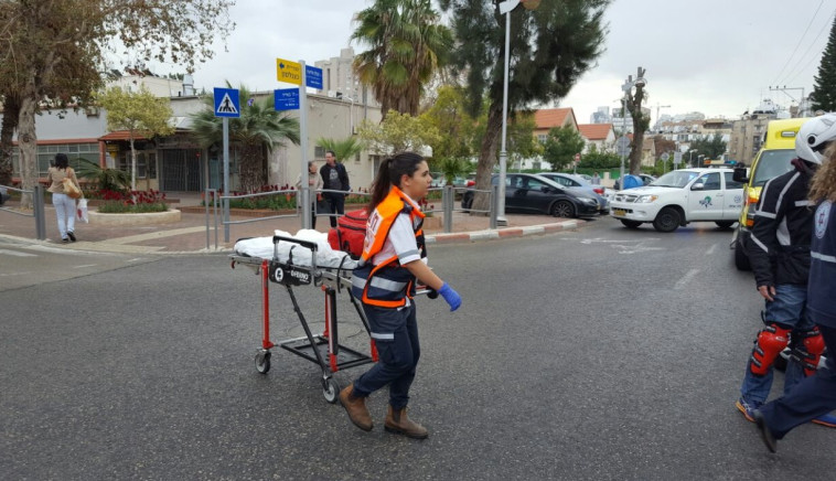 זירת האירוע בחולון. צילום: דוברות מד&quot;א
