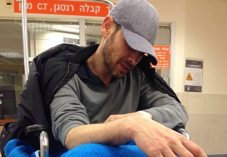 אמיר פיי גוטמן בזמן האשפוז בבית החולים. צילום: אינסטגרם