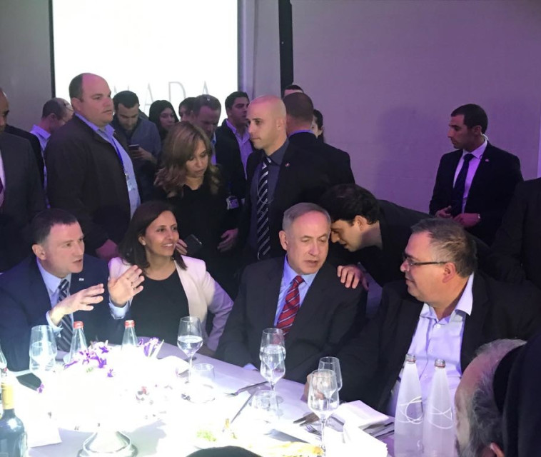 ראש הממשלה בנימין נתניהו באירוע הגיבשון של הקואליציה. צילום: ללא קרדיט