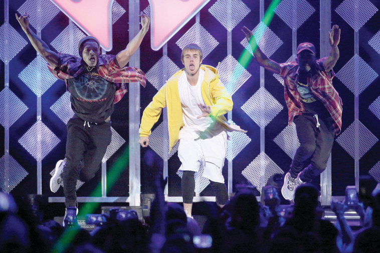 ג'סטין ביבר. כבר הופיע כאן ב-2011. צילום: רויטרס