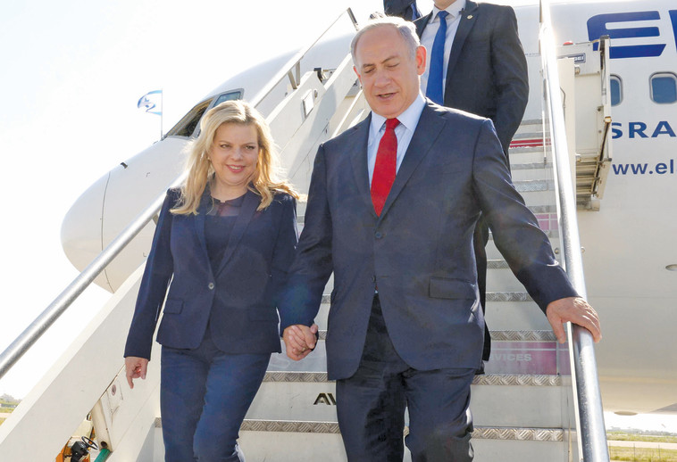 הנסיעה התקצרה משמעותית. בני הזוג נתניהו. צילום: עמוס בן גרשום, לע&quot;מ 