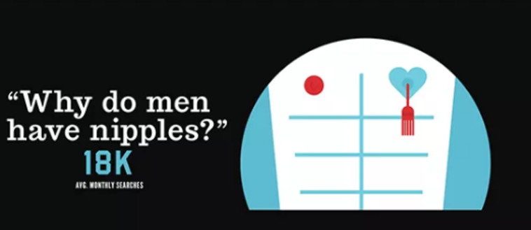 למה לעזאזל לגברים יש פטמות? שאלת השאלות. צילום מסך