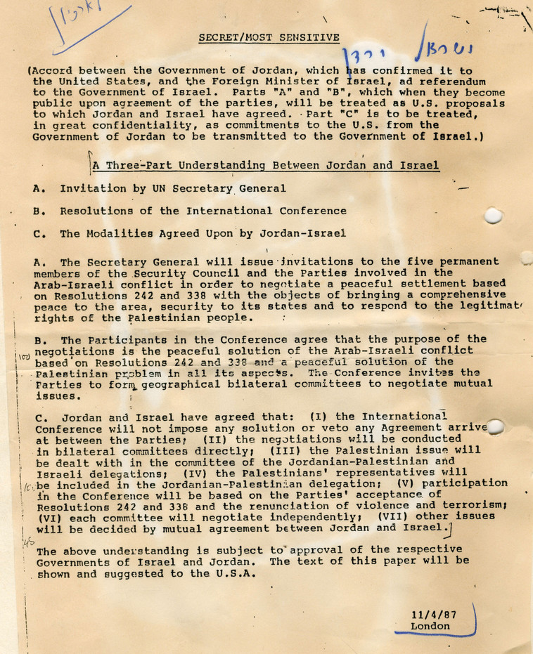 נוסח יוזמת לונדון. צילום: ארכיון מעריב