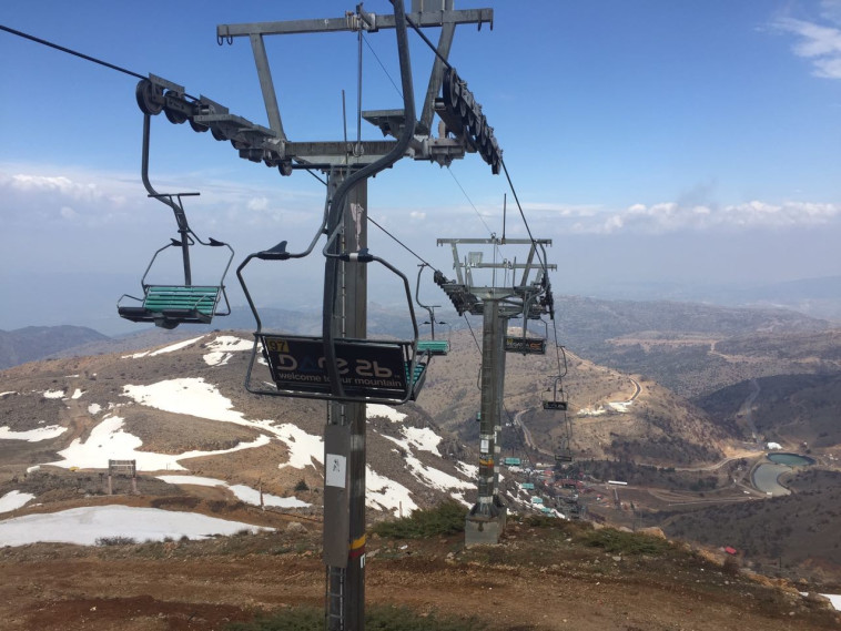 שלג אביבי בחרמון, צילום: נביה אבו צלאח