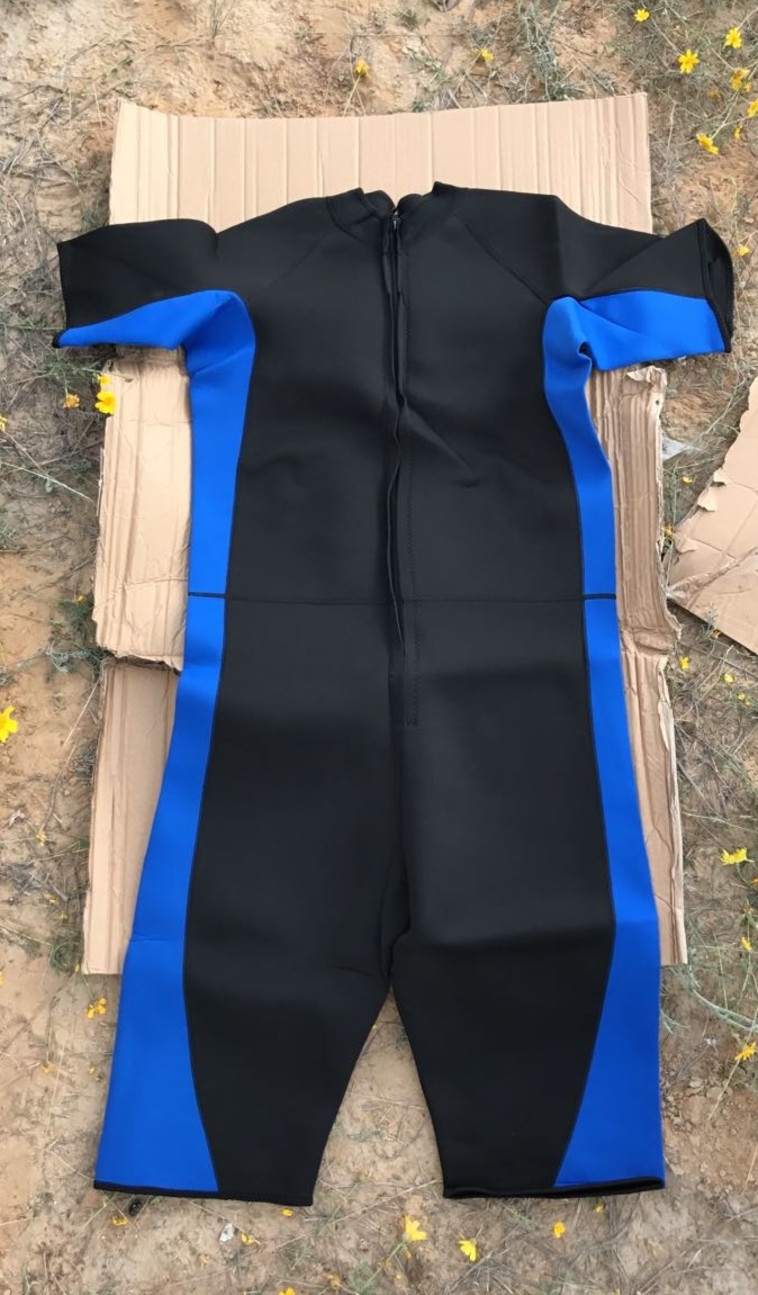 חליפת צלילה שהיתה בדרכה לרצועת עזה. רשות המעברים במשרד הביטחון