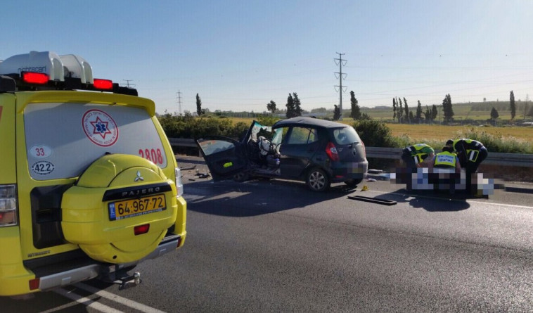 אזור התאונה הקטלנית. צילום: דוברות מד&quot;א