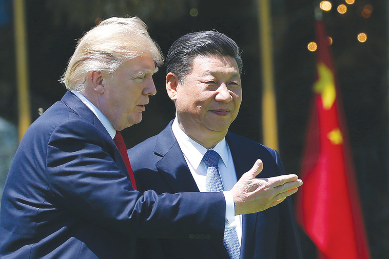 דונלד טראמפ ונשיא סין שי ג'ינפינג. צילום: רויטרס