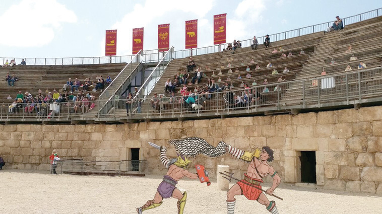 האמפיתאטרון בגן הלאומי בית גוברין. הזדמנות לחזות בשחזור של קרב גלדיאטורים. צילום: אייל מטרני