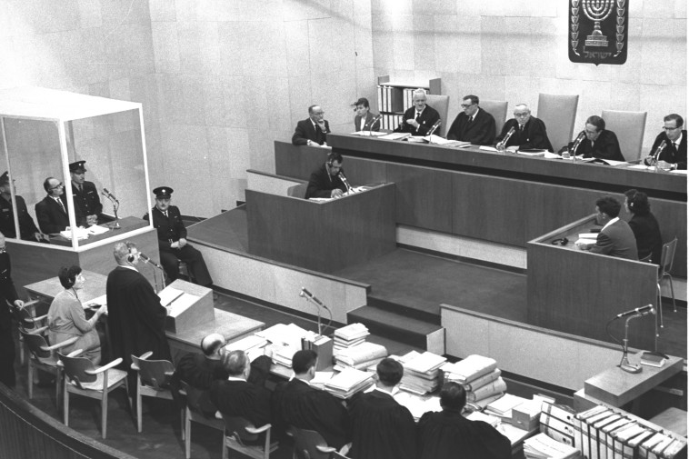 בימת משפט אייכמן. צילום: באדיבות מכון משואה