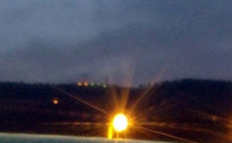 יירוט מל&quot;ט בצפון. צילום: מתוך טוויטר