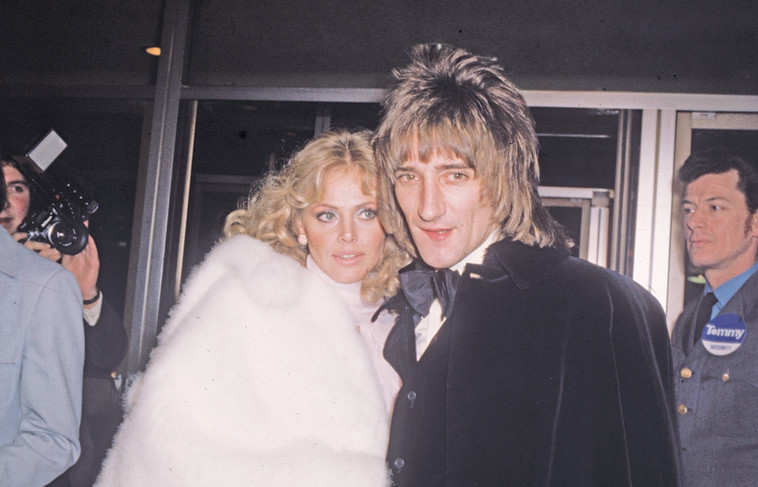 סטיוארט עם זוגתו בריט אקלנד. היה ידוע כליידיז מן. צילום: Getti Images