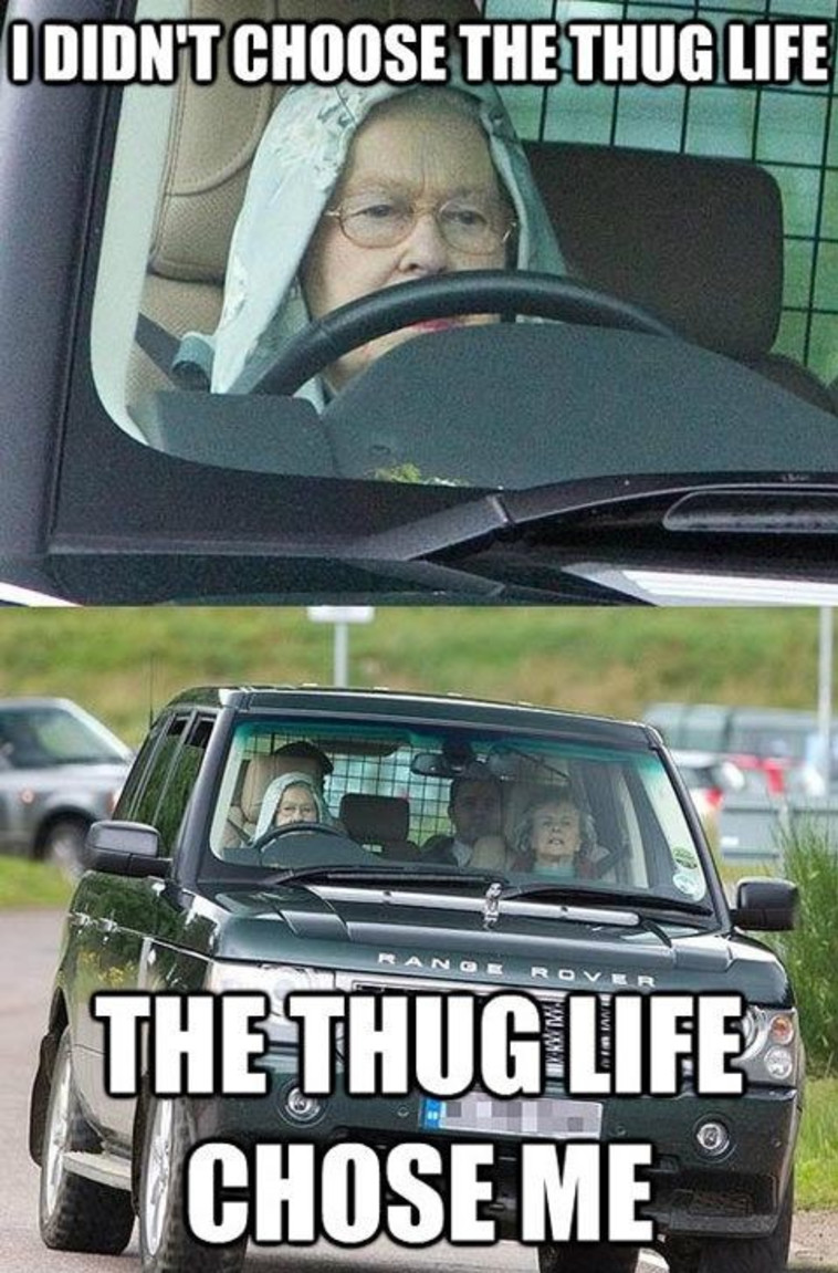 חיים של מלכה.  הוד רוממותה בשעת נהיגה