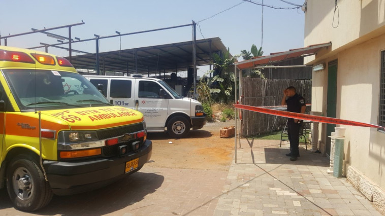 אירוע הדקירה באלישמע. צילום: דוברות מד&quot;א