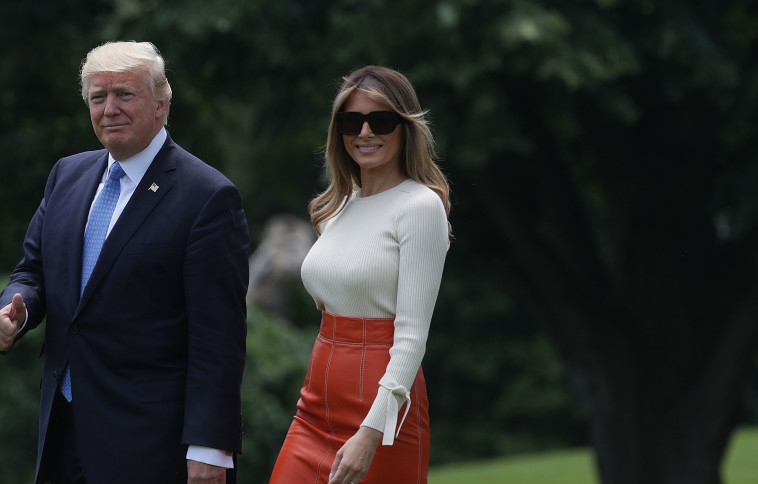 מלניה ודונלד טראמפ. צילום: גטי אימג'ז
