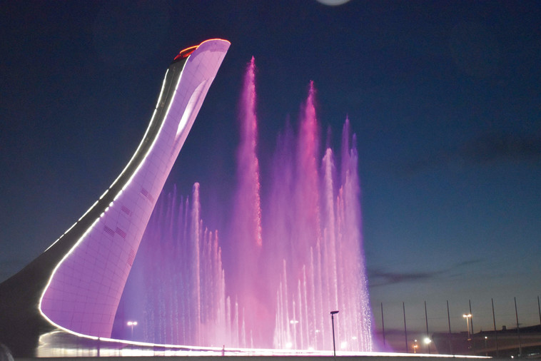 המזרקה בפארק האולימפי. צילום: מיטל שרעבי