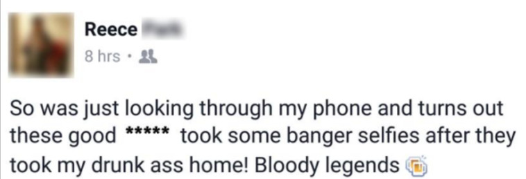 השוטרים דאגו שריס לא ישכח איך הגיע הביתה, וגם אם כן שתהיה לו תזכורת. צילום מסך