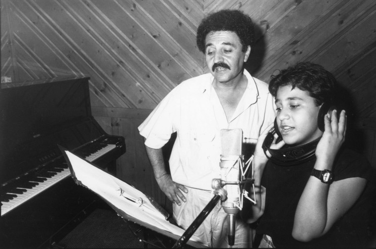 שייקה פייקוב עם גילי נתנאל ב-1989. צילום: נאור רהב