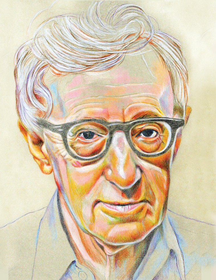 וודי אלן. איור:  נעמי ליס־מיברג