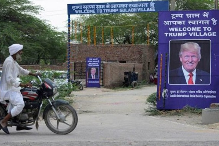 הכפר טראמפ, הודו. צילום מסך: טוויטר