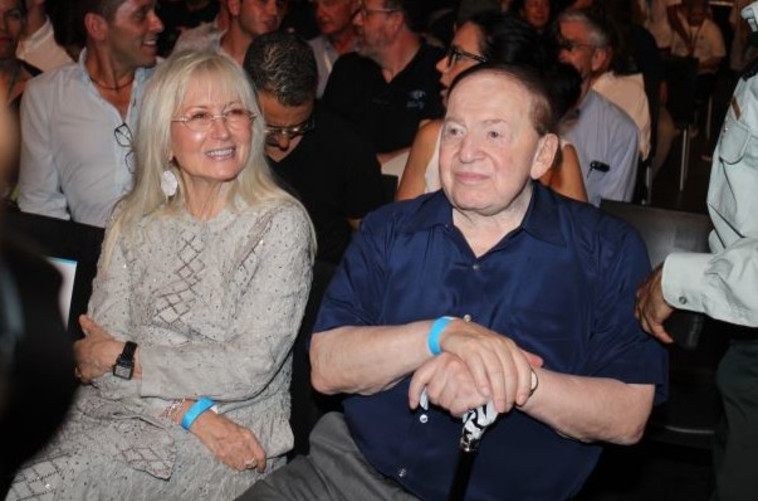 שלדון אדלסון ורעייתו מרים. צילום: יקי צימרמן