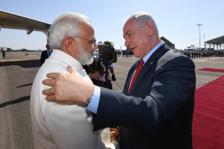  ראש הממשלה נתניהו וראש ממשלת הודו מודי. צילום: חיים צח, לע&quot;מ 