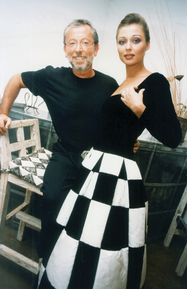 גדעון אוברזון עם איבונה קרוגליאק בשנת 1995 