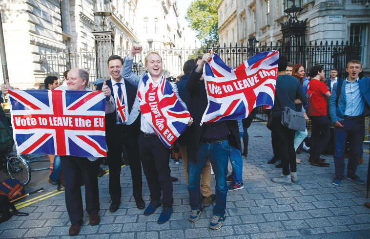 הפגנה בעד הברקזיט. צילום: רויטרס