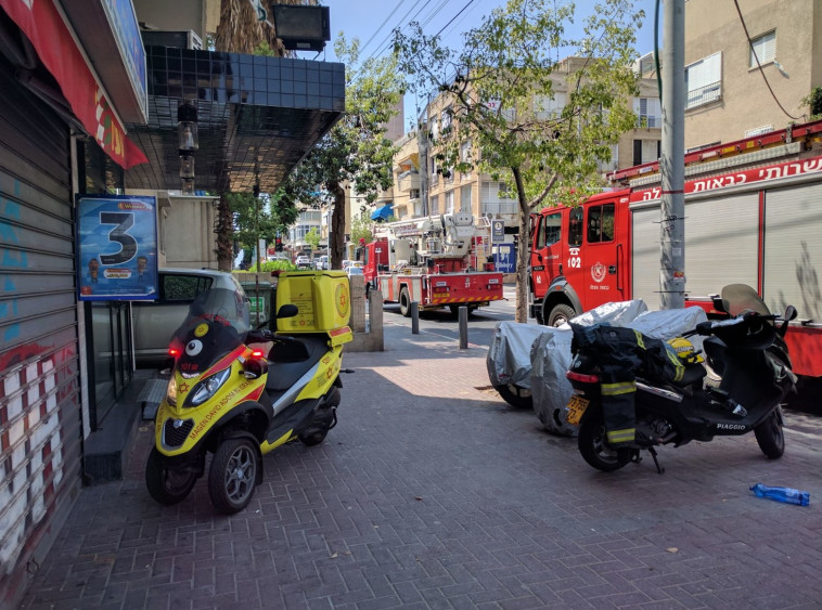 זירת השריפה ברחוב בוגרשוב. צילום: תיעוד מבצעי מד&quot;א