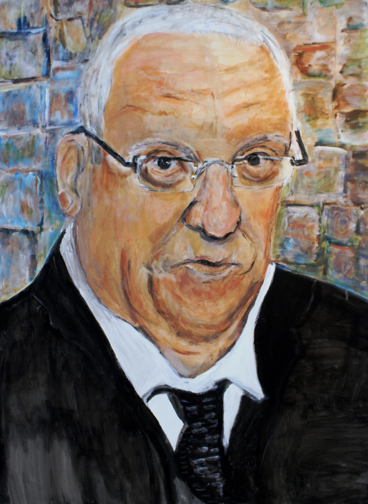 תערוכת &quot;דיוקן הנשיא &ndash; בעיני האמן&quot;. צילום: יצחק בז'רנו, יח&quot;צ