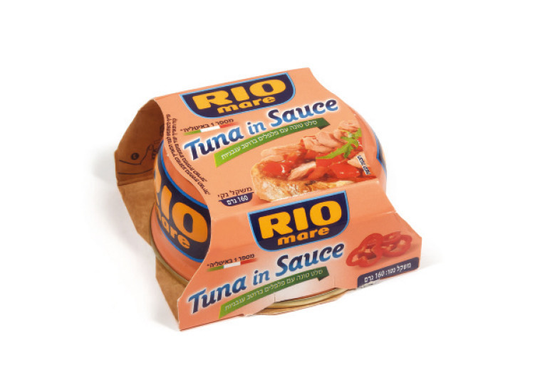 סלט טונה עם רוטב עגבניות. צילום: אפרת אשל