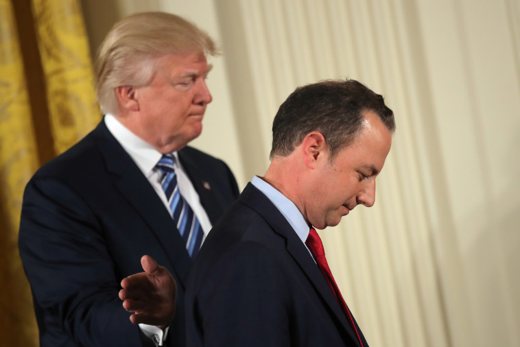 פריבוס עם טראמפ. צילום: רויטרס