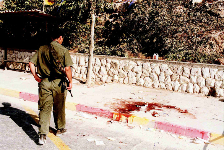 זירת רצח חנה יעקובוב. צילום: פלאש 90