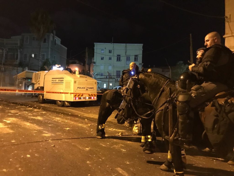 כוחות המשטרה ביפו. צילום: אבשלום ששוני