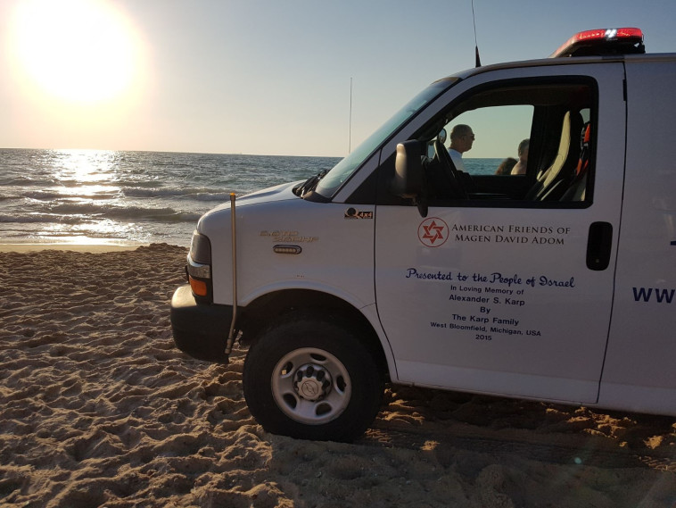 הטביעה באשקלון. צילום: מד&quot;א