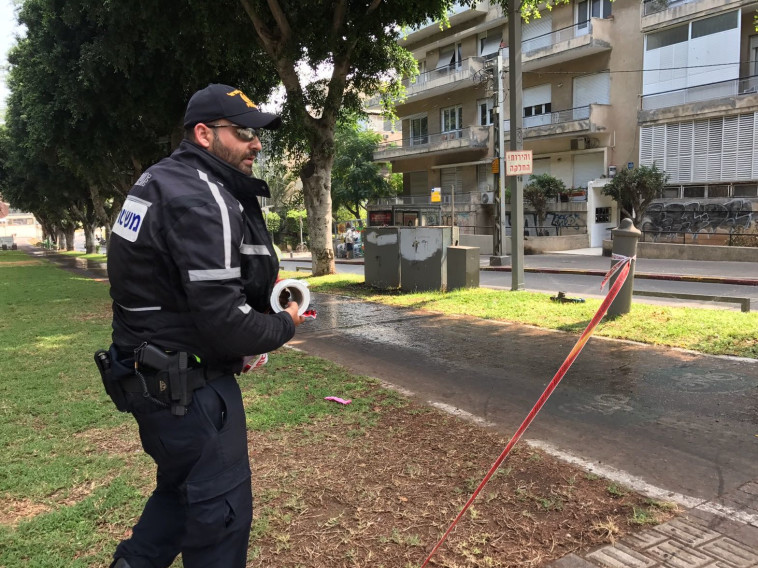 זירת התאונה, שביל האופניים בשדרות רוטשילד. צילום: אבשלום ששוני