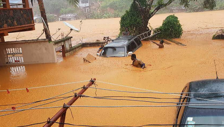 אסון הטבע בסיירה לאון. צילום: AFP