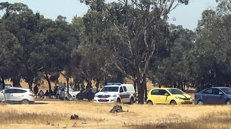 האזור שבו נהרגה הצעירה במסיבת הטבע. צילום: דוברות משטרת ישראל