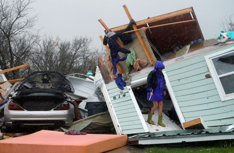 נזקים כבדים לרכוש בטקסס. צילום: רויטרס