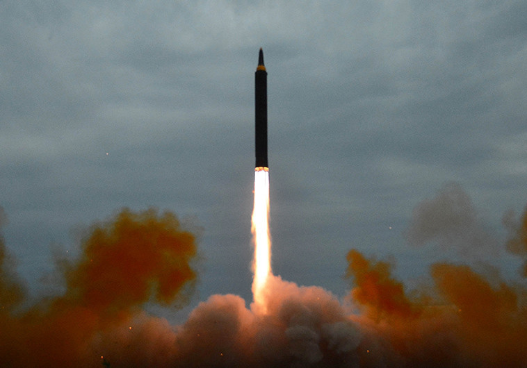 תרגיל שיגור טיל של קוריאה הצפונית, ארכיון. צילום: רויטרס