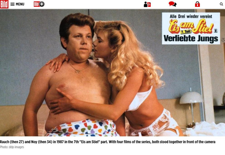 צחי נוי וסילביה ראוך, מפגש מרגש. צילום מסך מתוך אתר bild.de 