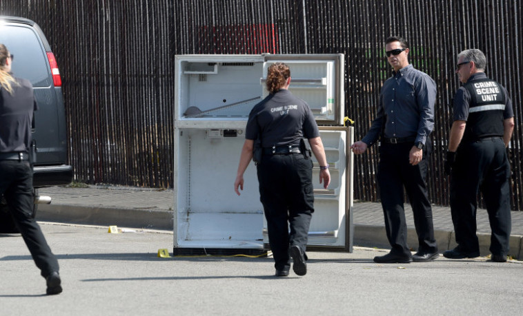 המקרר שנמצא ברחוב באונטריו. טוויטר