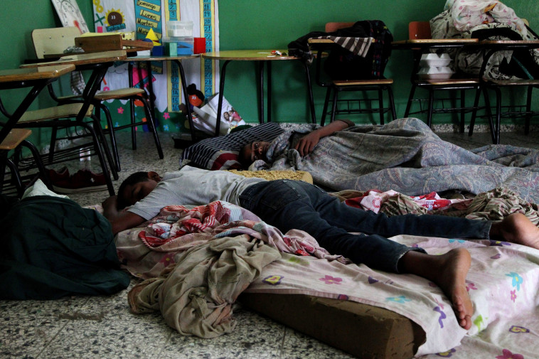 פליטים מהסופה ברפובליקה הדומיניקנית. צילום: רויטרס