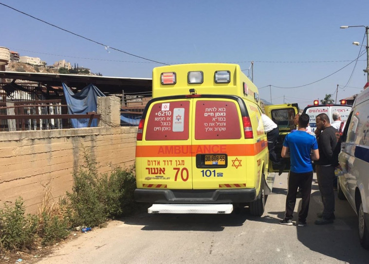 זירת האירוע במג'דל כרום. צילום: תיעוד מבצעי מד&quot;א