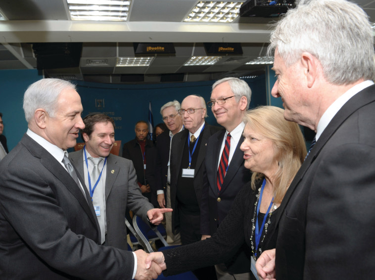 נתניהו נפגש עם נציגי האוונגליסטים. צילום: יעקב סער, לע&quot;מ 