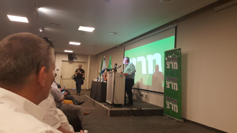 ח&quot;כ גילאון בוועידת מרצ. צילום: יובל בר