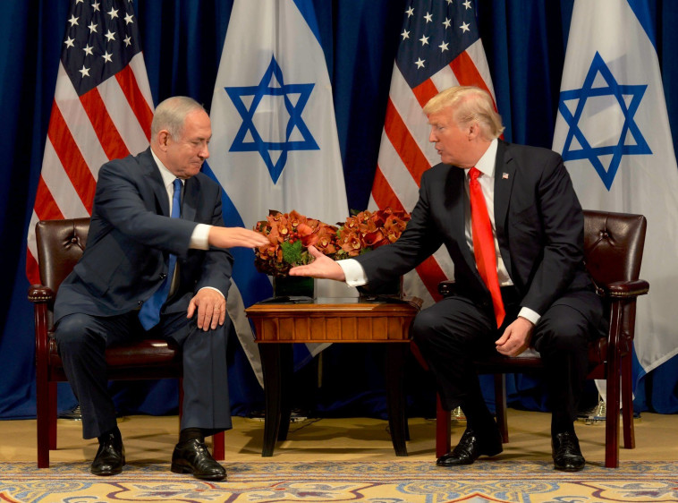 טראמפ ונתניהו. צילום: אבי אוחיון, לע"מ