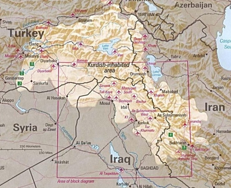 מפת האזור. צילום: מתוך ויקיפדיה