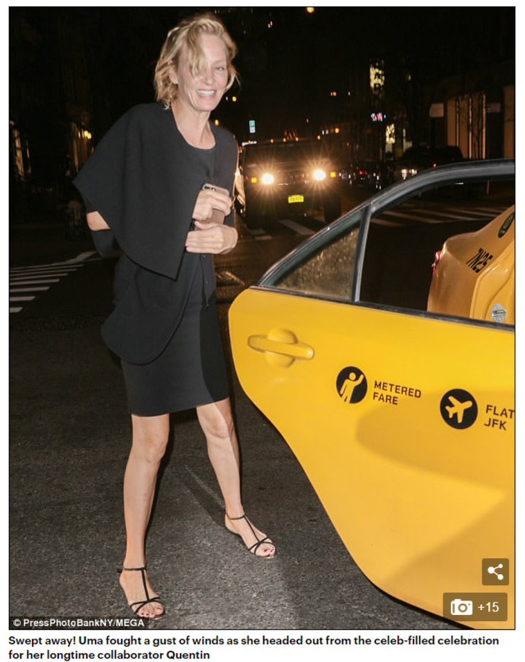 האשמות קשות. אומה תורמן. צילום מסך: דיילי מייל