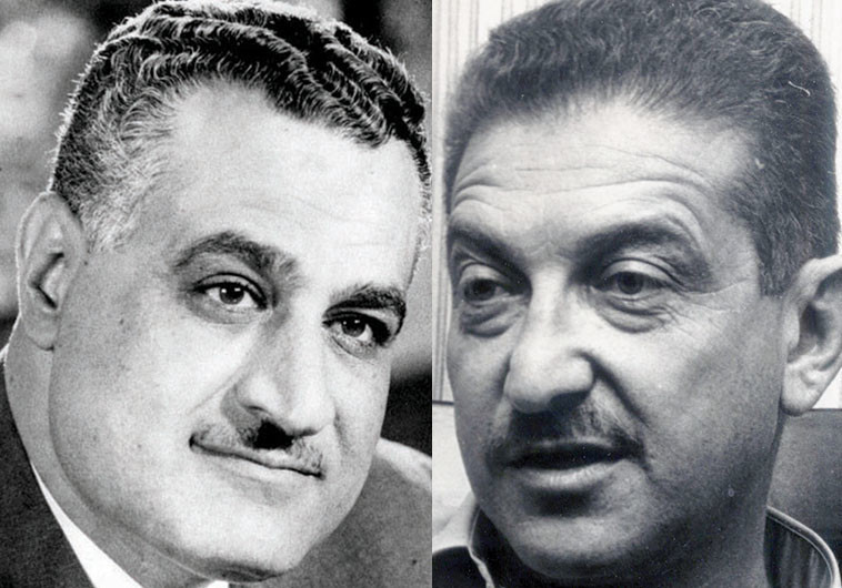  עזר ויצמן ונאצר. צילום: ויקיפדיה, משה מילנר, לע&quot;מ