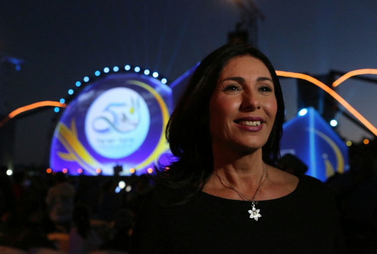 הושתקה דווקא ברשות השירות. מירי רגב בטקס ההתיישבות, צילום: דוד מיכאל כהן/TPS